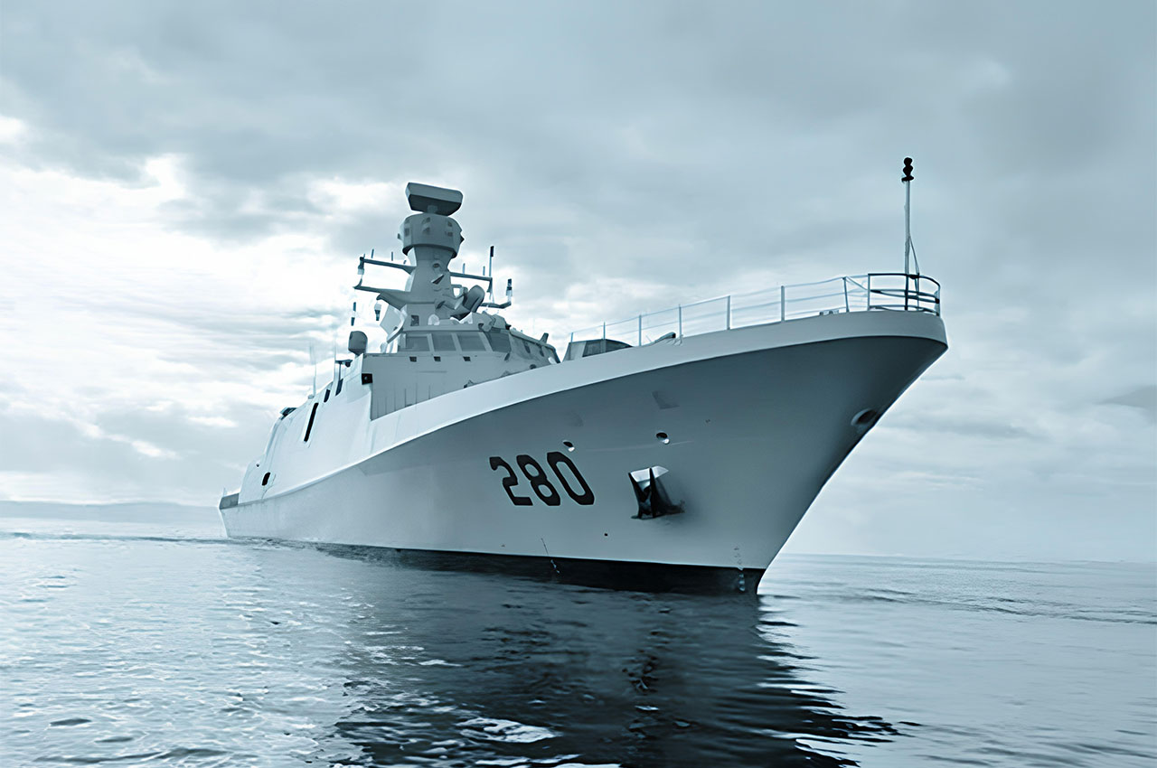PNS BABUR (F-280), the first ship of the Pakistan PNMILGEM Corvette project was delivered.